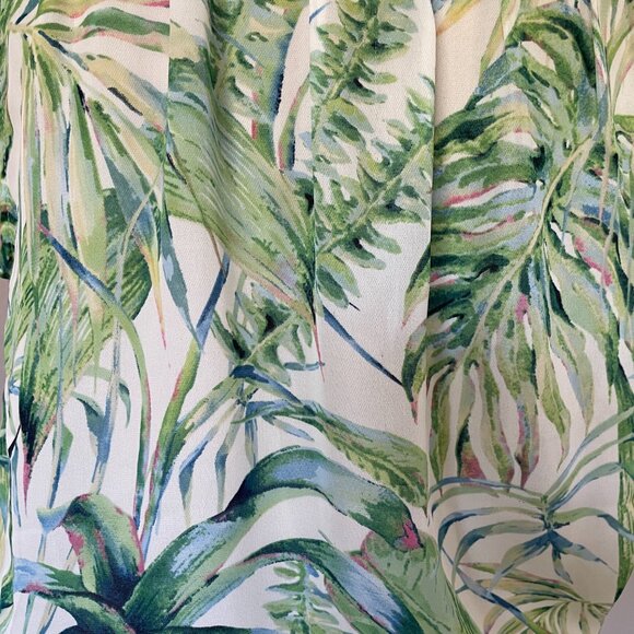 Carolina Belle Montreal Tropical Leaf Print Sleeveless Top, Size Medium - Picture 5 of 14
